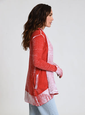 Huntress Drape Front Cardigan - Blanc Noir Online Store