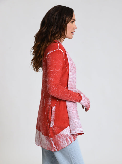 Huntress Drape Front Cardigan - Blanc Noir Online Store