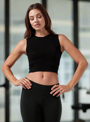 Infinity Crop - Black - Blanc Noir Online Store