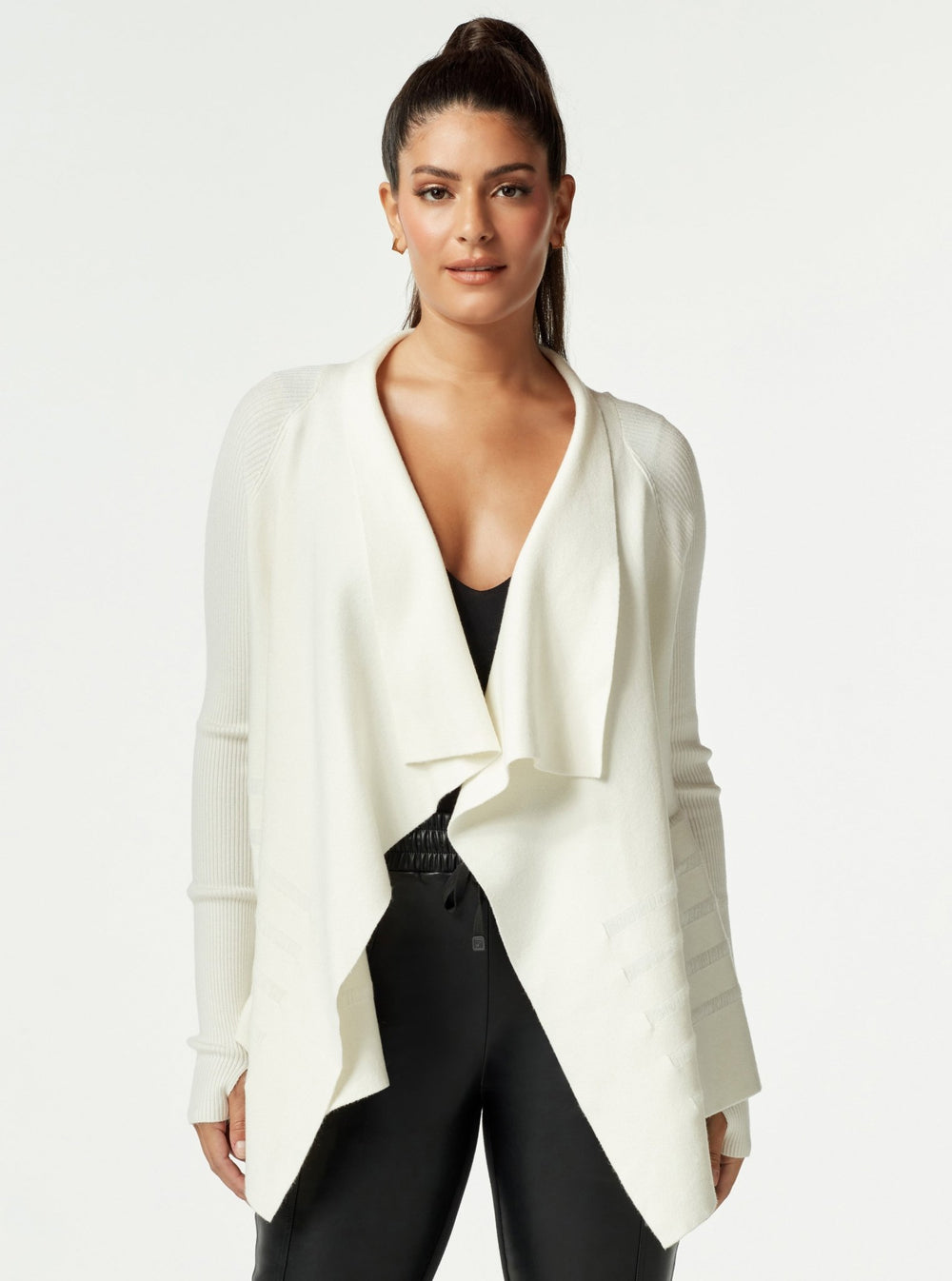 LIMINAL DRAPE FRONT SWEATER - FINAL SALE - Blanc Noir Online Store