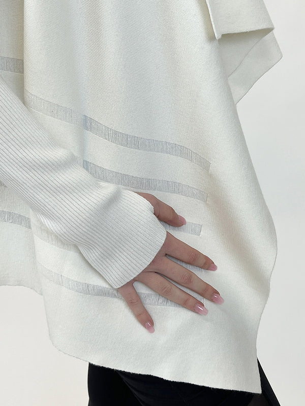 LIMINAL DRAPE FRONT SWEATER - FINAL SALE - Blanc Noir Online Store