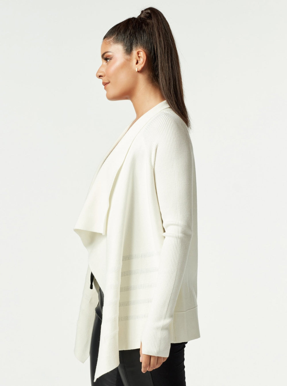 LIMINAL DRAPE FRONT SWEATER - FINAL SALE - Blanc Noir Online Store