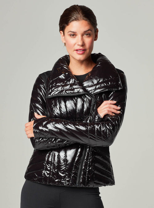 MOTION PANEL PUFFER SHINY - Down Filled - Blanc Noir Online Store