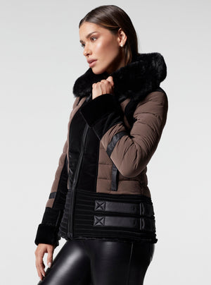 MOTO PUFFER JACKET - Down Filled - Blanc Noir Online Store