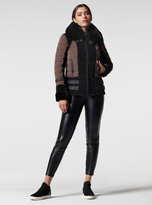 MOTO PUFFER JACKET - Down Filled - Blanc Noir Online Store