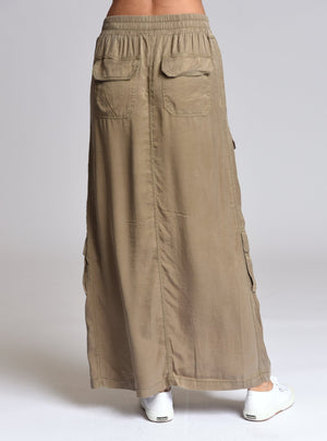 Phoenix Tencel Cargo Skirt - Blanc Noir Online Store