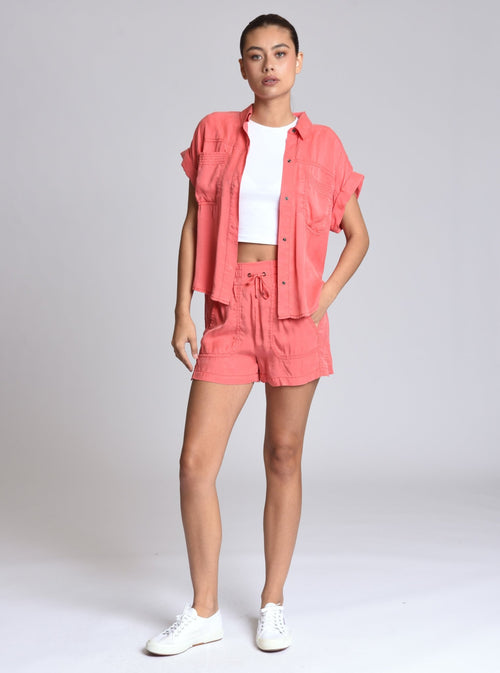 Phoenix Tencel Short - Blanc Noir Online Store
