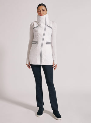 REFLECTIVE ELONGATED VEST - Blanc Noir Online Store