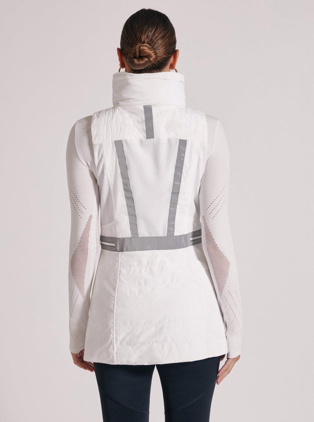REFLECTIVE ELONGATED VEST - Blanc Noir Online Store