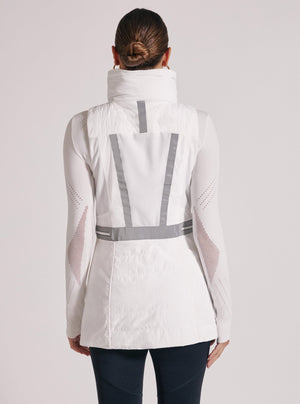 REFLECTIVE ELONGATED VEST - Blanc Noir Online Store