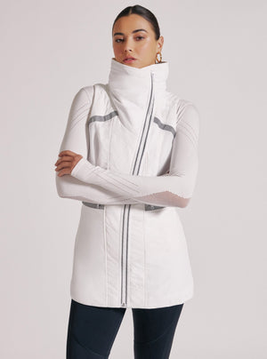 REFLECTIVE ELONGATED VEST - Blanc Noir Online Store