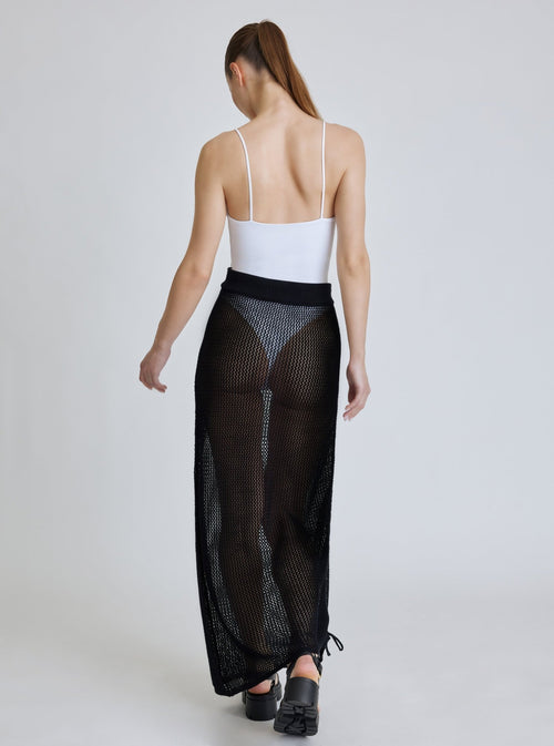 SIDE RUCHED SKIRT final sale - Blanc Noir Online Store