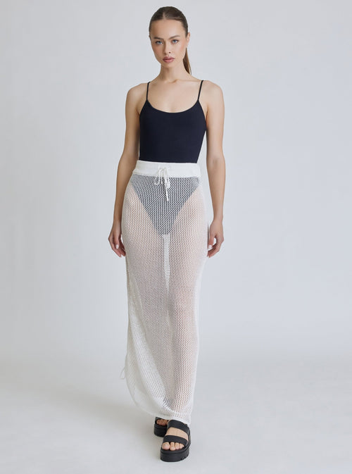 SIDE RUCHED SKIRT - final sale - Blanc Noir Online Store