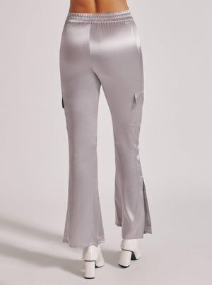 SILK WIDE LEG PANT - Blanc Noir Online Store