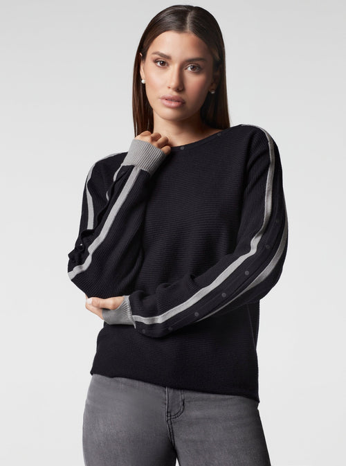 SPORTY PORTOLA SWEATER - Blanc Noir Online Store