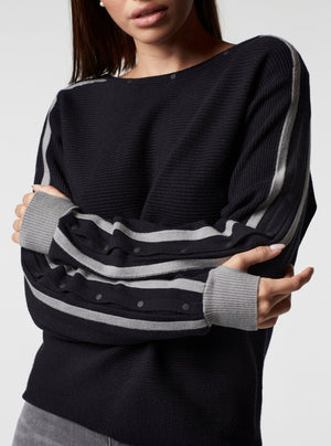 SPORTY PORTOLA SWEATER - Blanc Noir Online Store