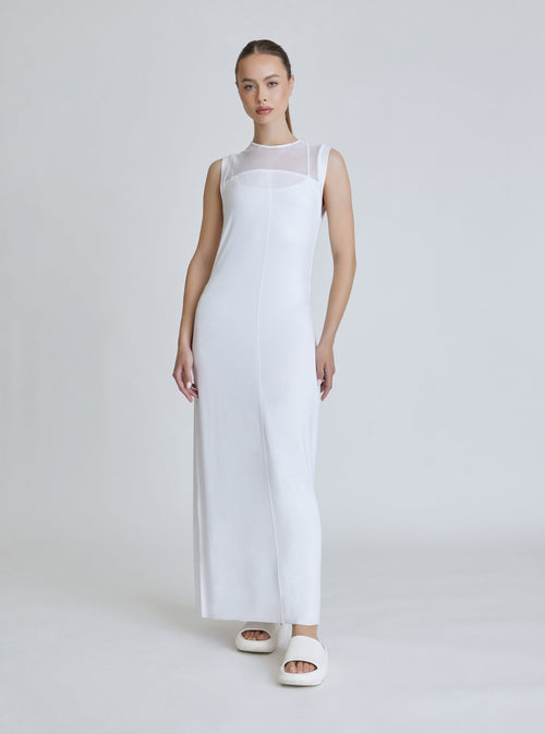 TAO SIDE RUCHED DRESS - Blanc Noir Online Store