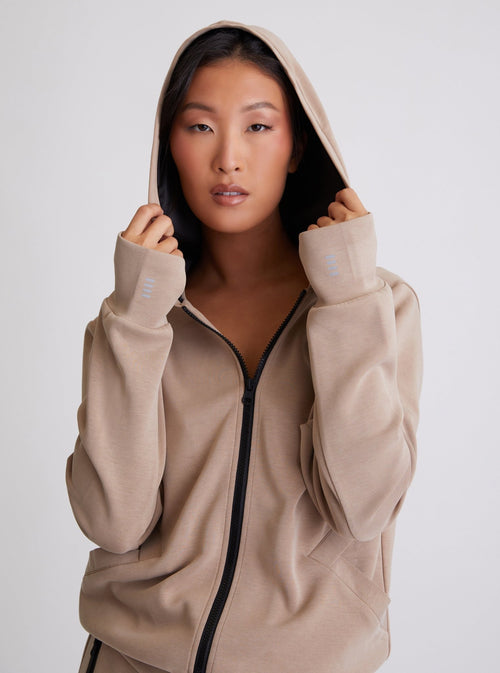 Travel Twin: Brooke Reflective Hoodie - Blanc Noir Online Store