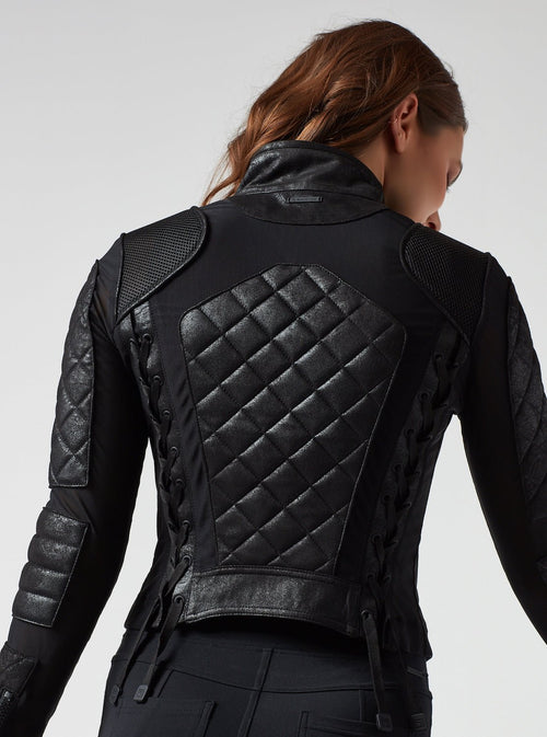 VINTAGE MOTO JACKET - Blanc Noir Online Store