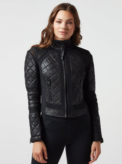 VINTAGE MOTO JACKET - Blanc Noir Online Store