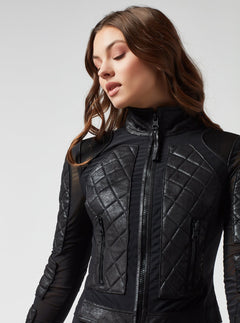 VINTAGE MOTO JACKET - Blanc Noir Online Store