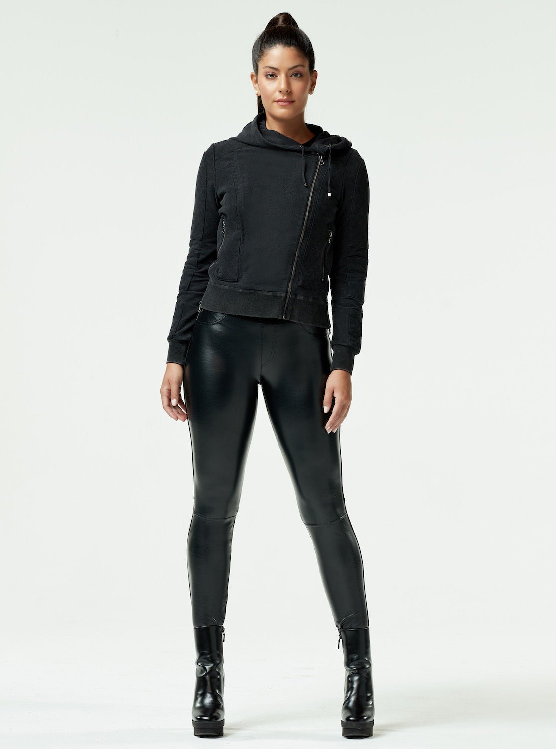 Vintage Wash Mesh Moto - Blanc Noir Online Store