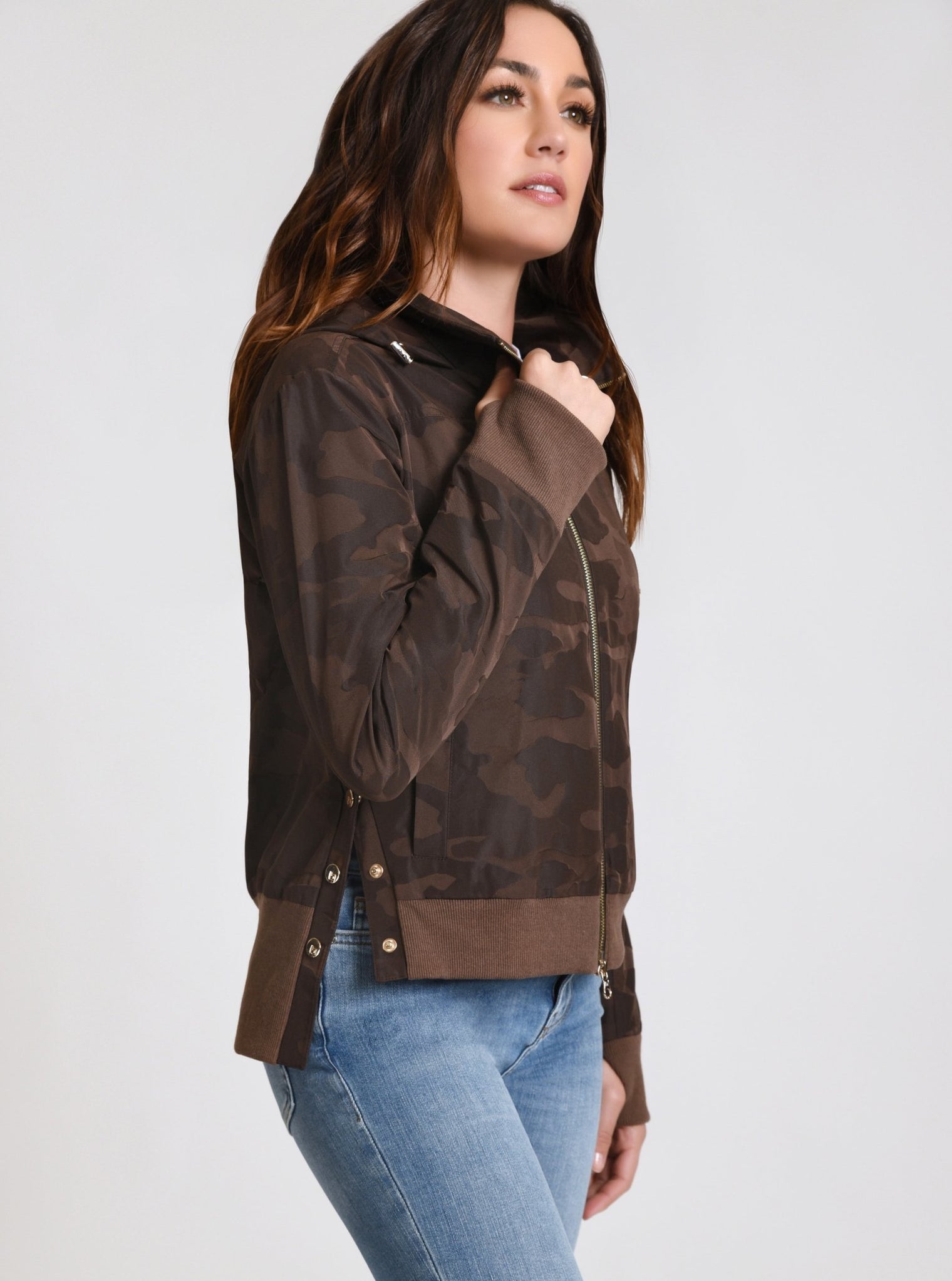 Violette Gold Camo Bomber - Blanc Noir Online Store