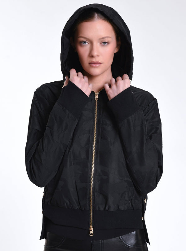 Violette Gold Camo Bomber - Blanc Noir Online Store