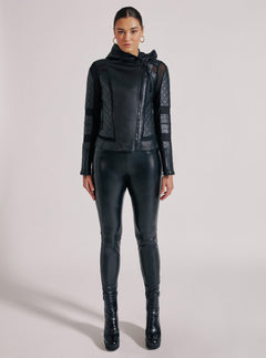 VOYAGE HOODED MOTO - Blanc Noir Online Store