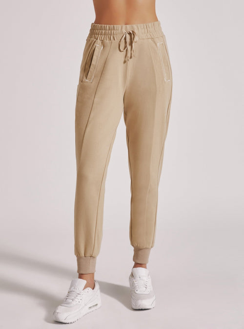 YOLO CONTRAST STITCH JOGGER - Blanc Noir Online Store