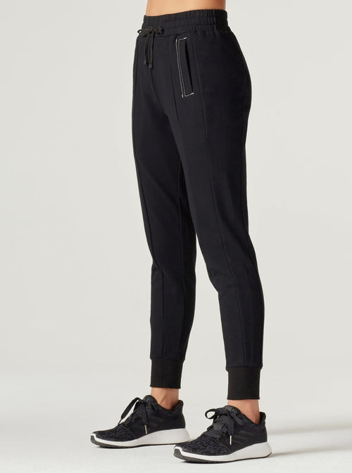 YOLO CONTRAST STITCH JOGGER - Blanc Noir Online Store