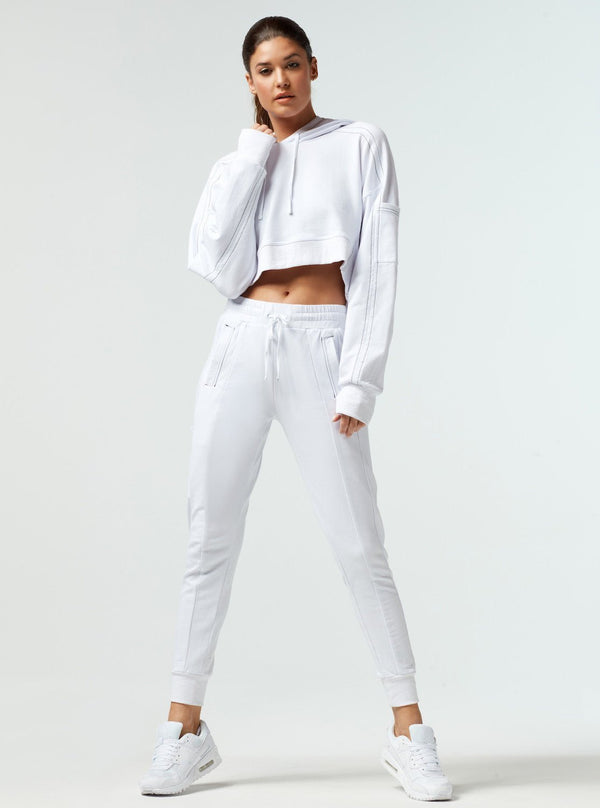 YOLO CONTRAST STITCH JOGGER - Blanc Noir Online Store