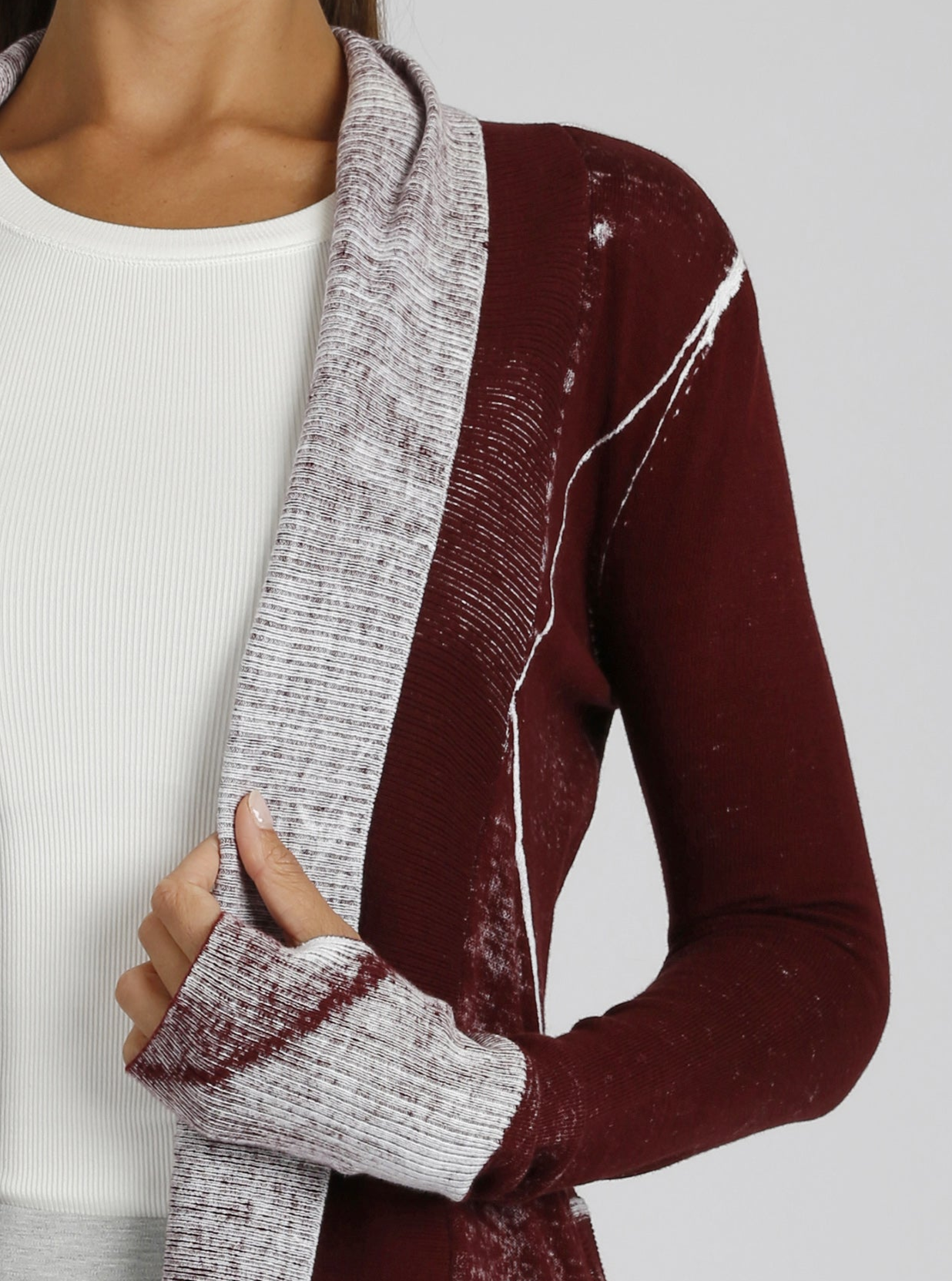 Huntress Drape Front Cardigan - Blanc Noir Online Store