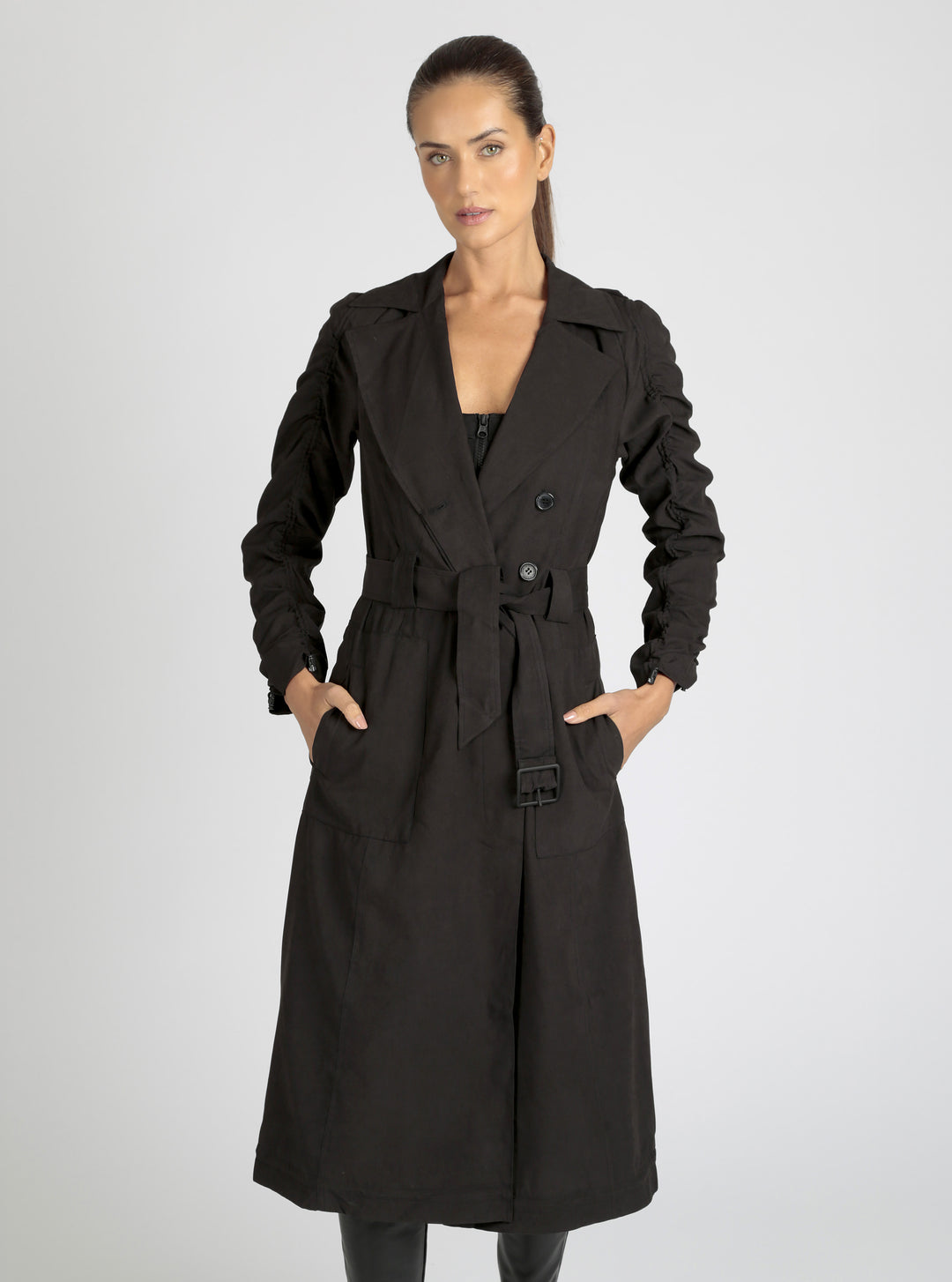 Soft Penelope Trench - Blanc Noir Online Store
