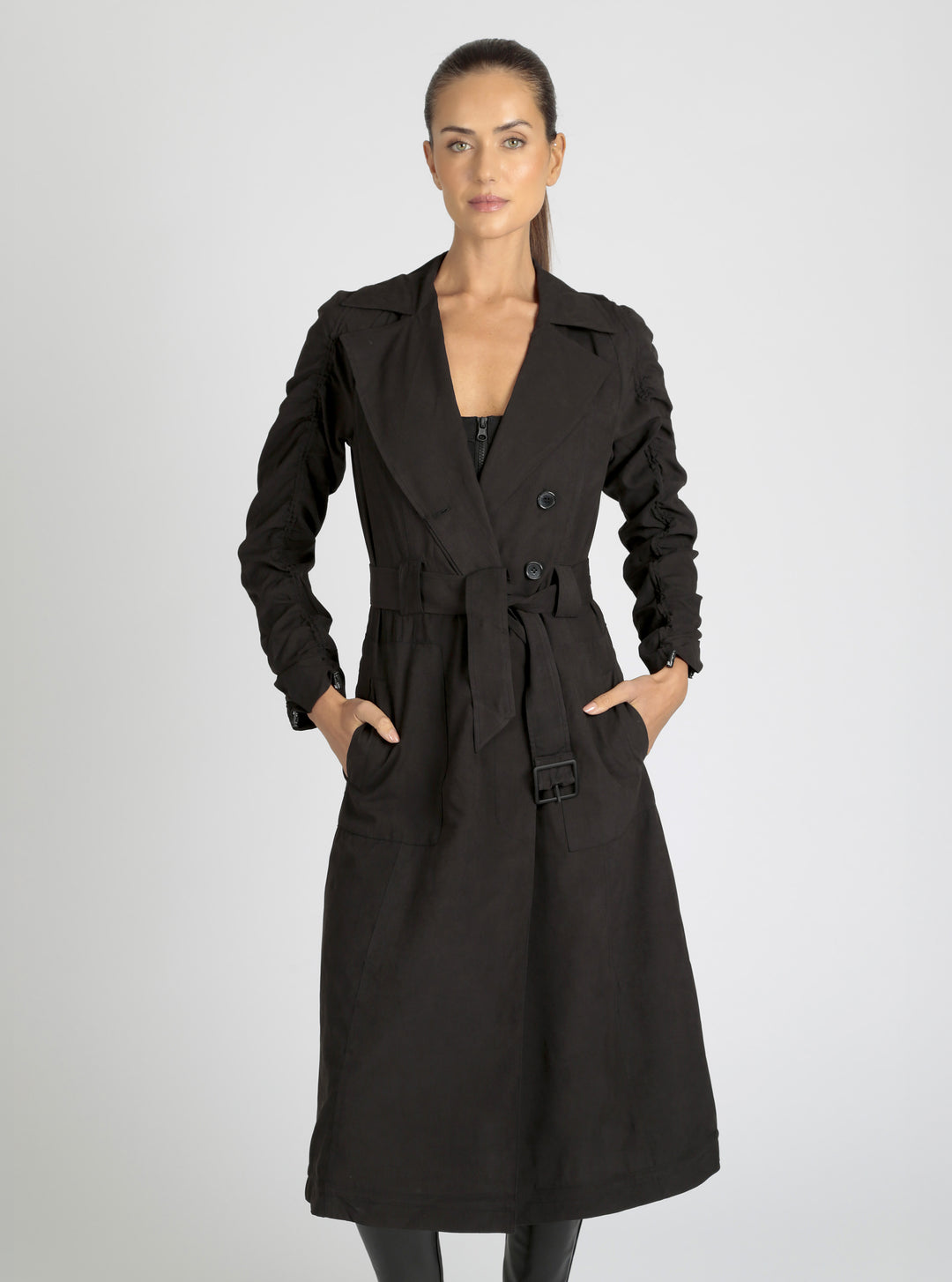 Soft Penelope Trench - Blanc Noir Online Store