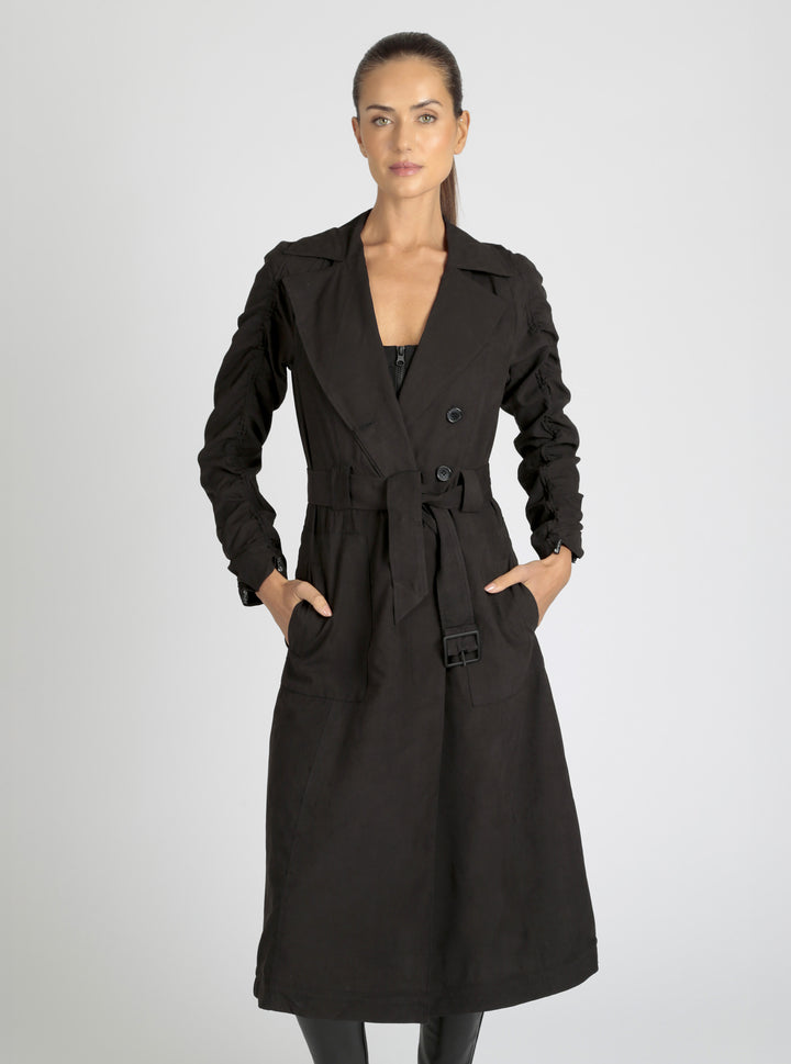 Soft Penelope Trench - Blanc Noir Online Store