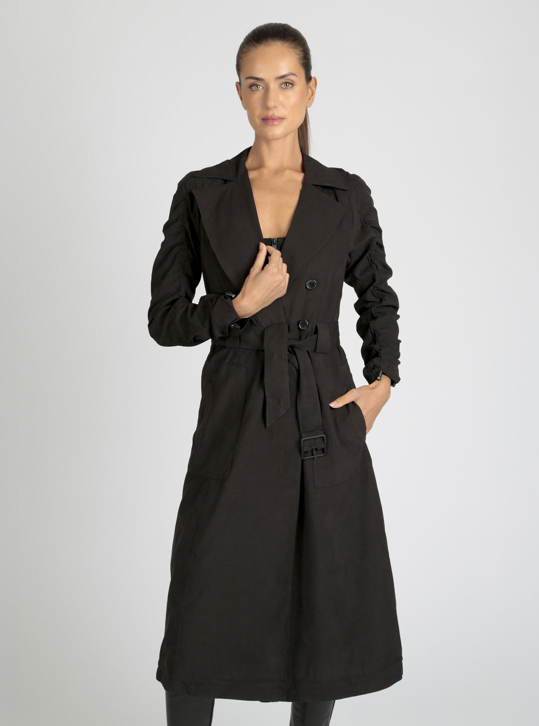 Soft Penelope Trench - Blanc Noir Online Store