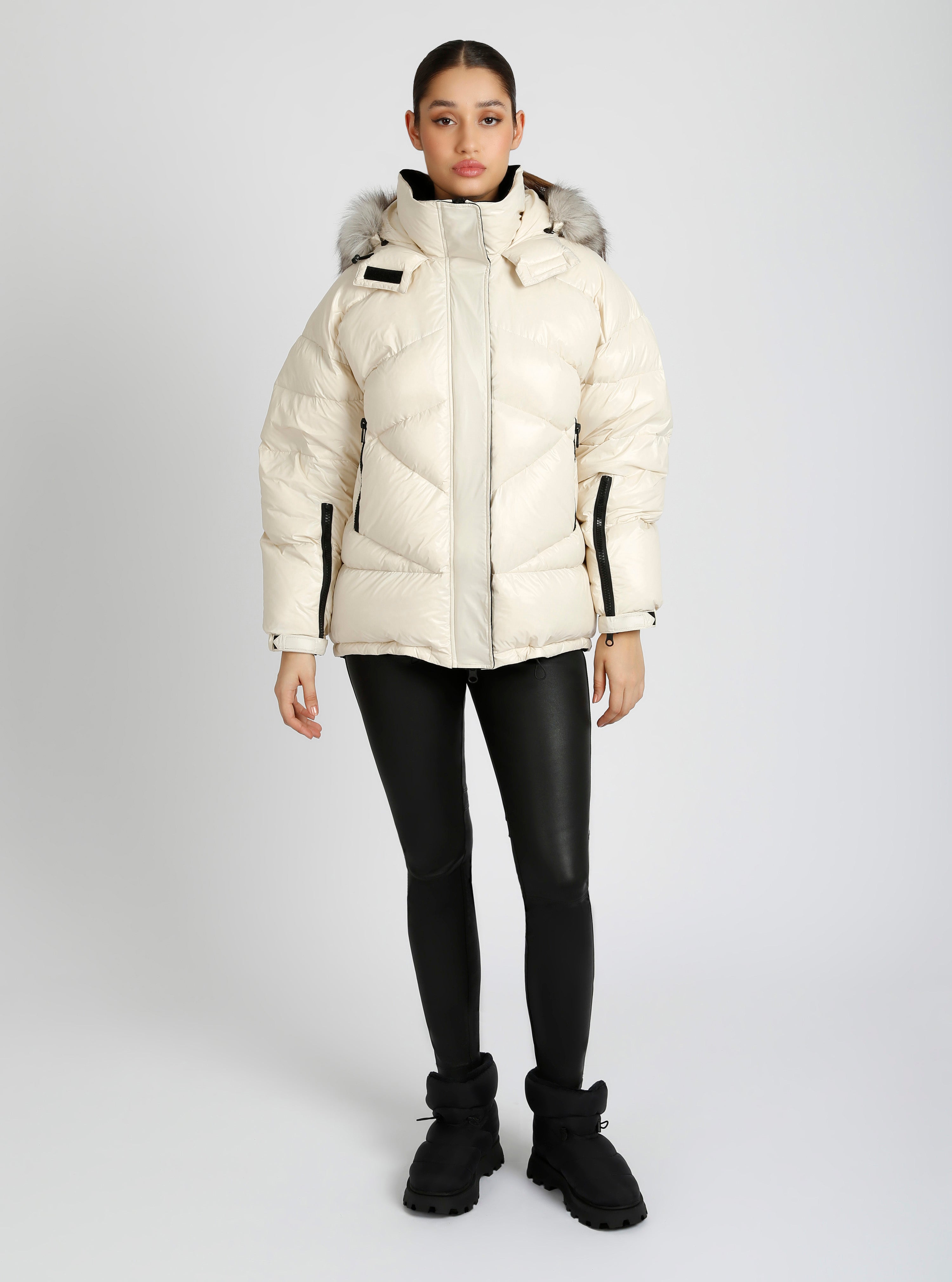 Afterburn Puffer Down Filled Jacket Blanc Noir Online Store Afterburn Puffer Down Filled Jacket Blanc Noir Online Store