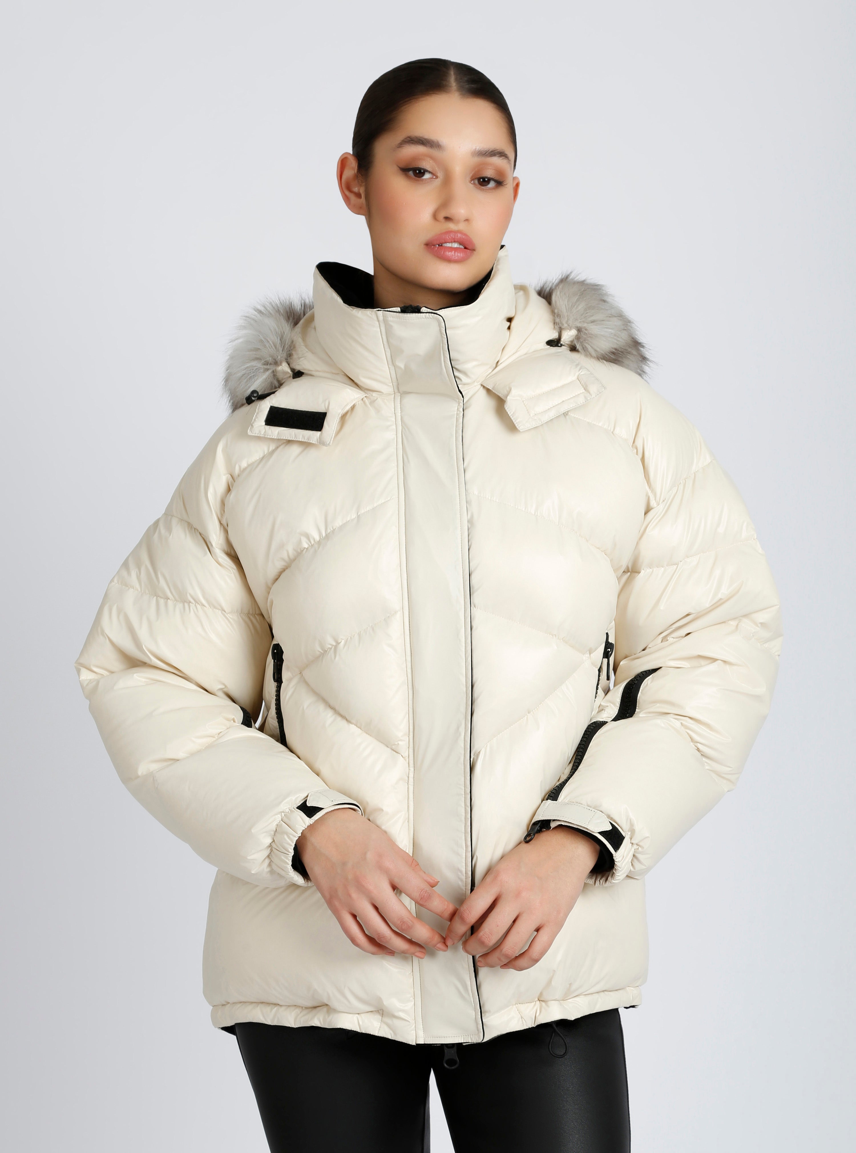Afterburn Puffer Down Filled Jacket Blanc Noir Online Store Afterburn Puffer Down Filled Jacket Blanc Noir Online Store