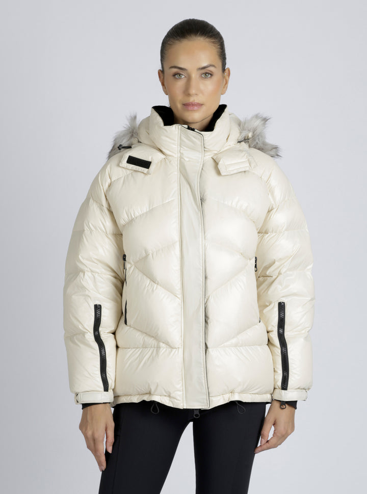Afterburn Puffer Down Filled Jacket - Blanc Noir Online Store