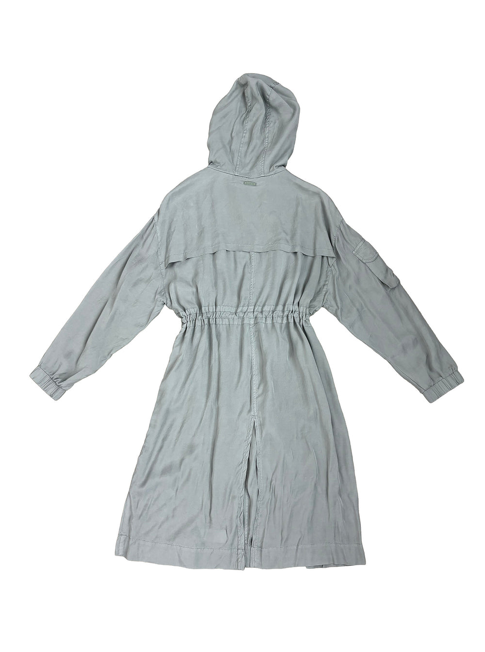 VAULT 26_2 Hooded Tencel Maxi Length Anorak - Blanc Noir Online Store