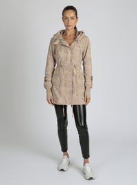 Camo Anorak- Warm  Taupe - Blanc Noir Online Store