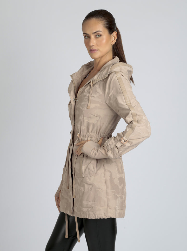 Camo Anorak- Warm  Taupe - Blanc Noir Online Store