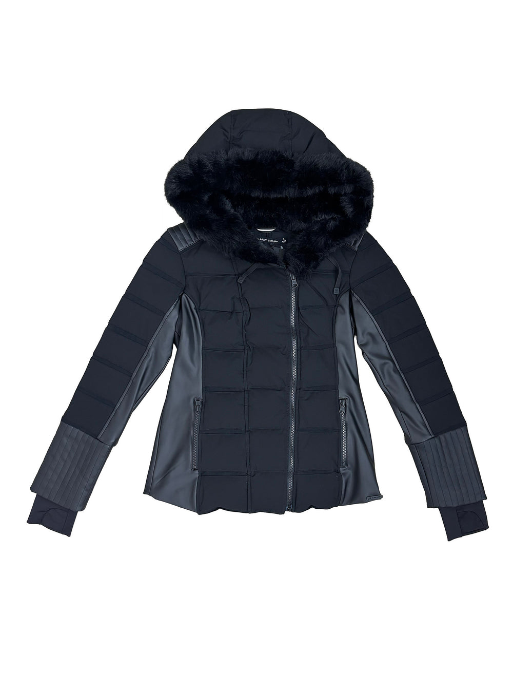 VAULT 26_2 Asym Moto Puffer - Blanc Noir Online Store