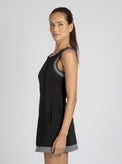 Color Block Tennis Dress w/Short - Black - Blanc Noir Online Store