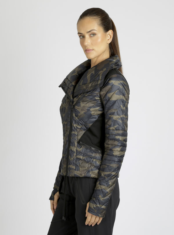Motion Panel Puffer - Down Filled - Camo - FINAL SALE - Blanc Noir Online Store