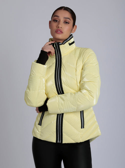 Super Hero Puffer With Reflective Trim - Blanc Noir Online Store