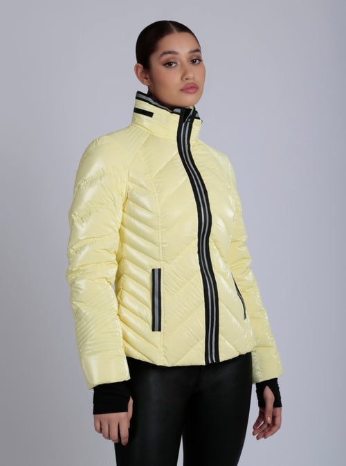 Super Hero Puffer With Reflective Trim - Blanc Noir Online Store