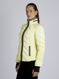 Super Hero Down Filled Puffer With Reflective Trim - Blanc Noir Online Store