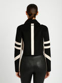 Handmade Wool Crop Jacket - Blanc Noir Online Store